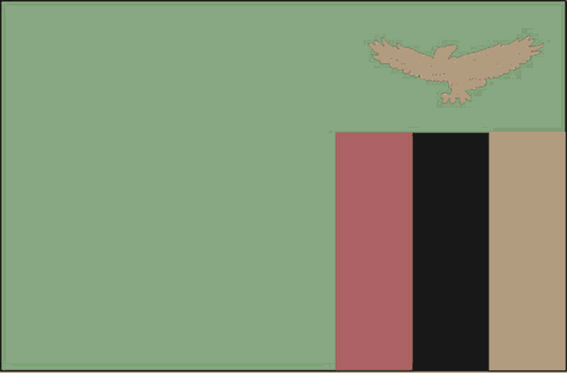 Zambian Flag background
